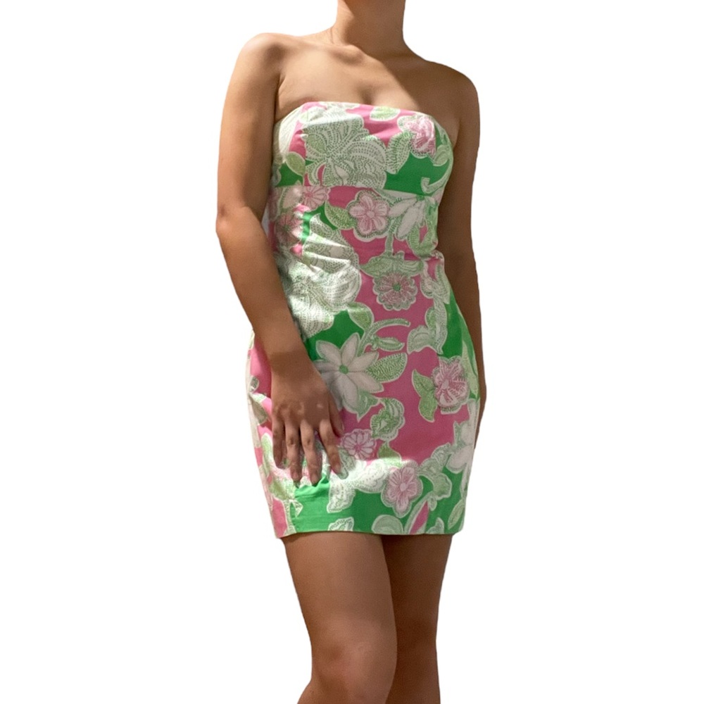 Lilly Pulitzer pink and green dress